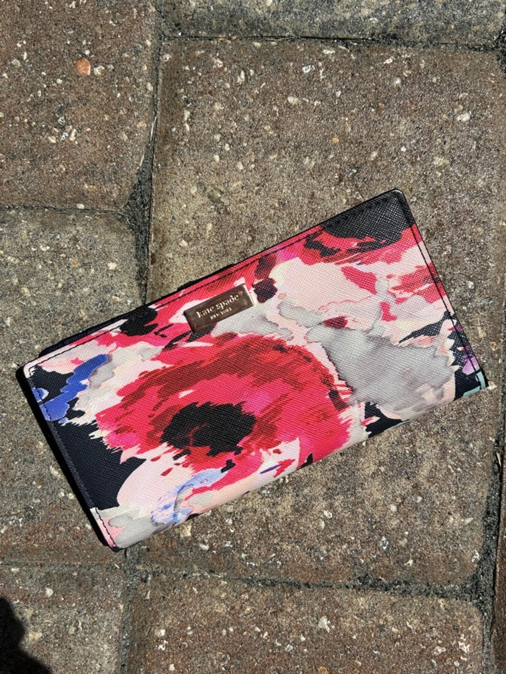 Kate Spade Watercolor Floral Snap Wallet